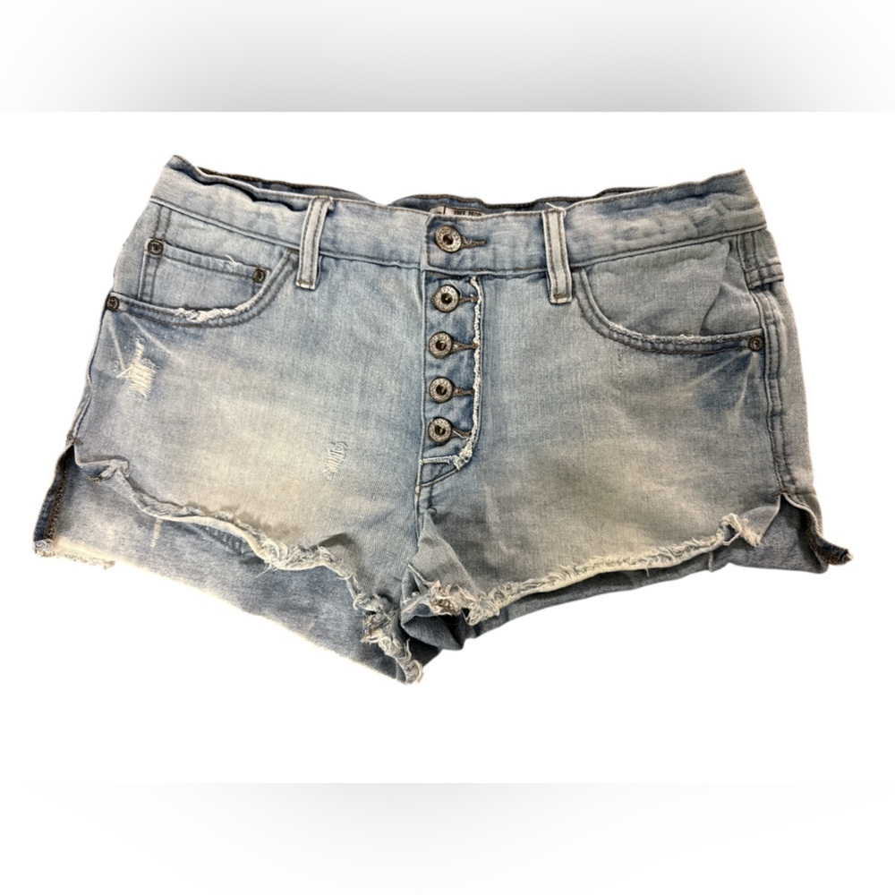 Free People Short Shorts Buttonfly